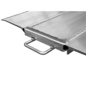 Aluminium overbruggingsplaat: lengte 75 centimeter laadvermogen 4800kg (brede serie)