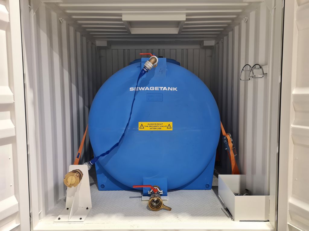 DNV container 5000 liter rioolwaterafval | Infrastore