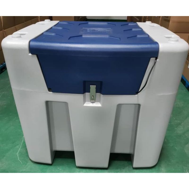 Infracube® 980 liter AdBluetank met 4 meter slang automatisch vulpistool en 230 Volt pompsysteem