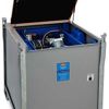 Infracube® 980 liter stalen AdBluetank met kunststof binnentank met automatisch slanghaspel en 8 meter slang
