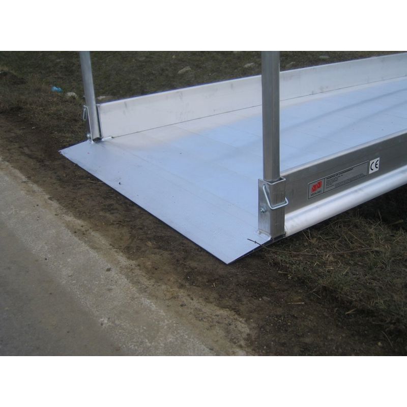 Aluminium  loopbrug: lengte 4 meter belastbaarheid 400kg