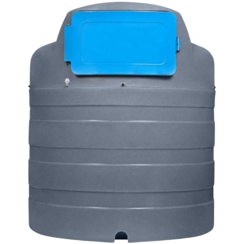 Doppelwandige 2500 Litern Lagertank für AdBlue® mit 230 Volt Pumpe mit Filter, Literzähler und Schlauchaufroller mit Teca Zeichen
