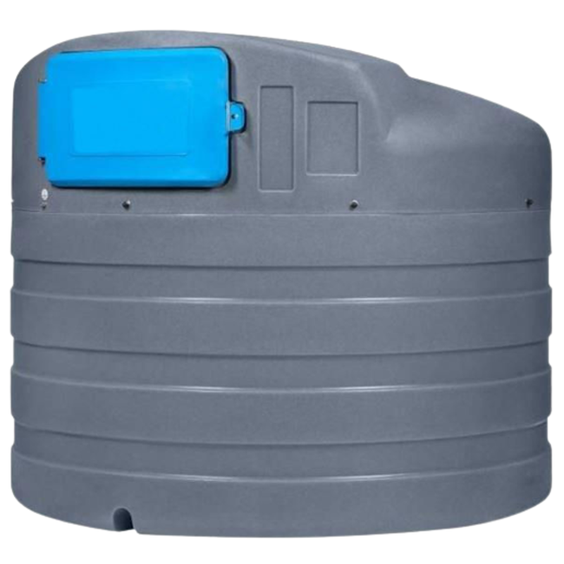 Doppelwandige 2500 Litern Lagertank für AdBlue® mit 230 Volt Pumpe mit Filter, Literzähler und Schlauchaufroller mit Teca Zeichen