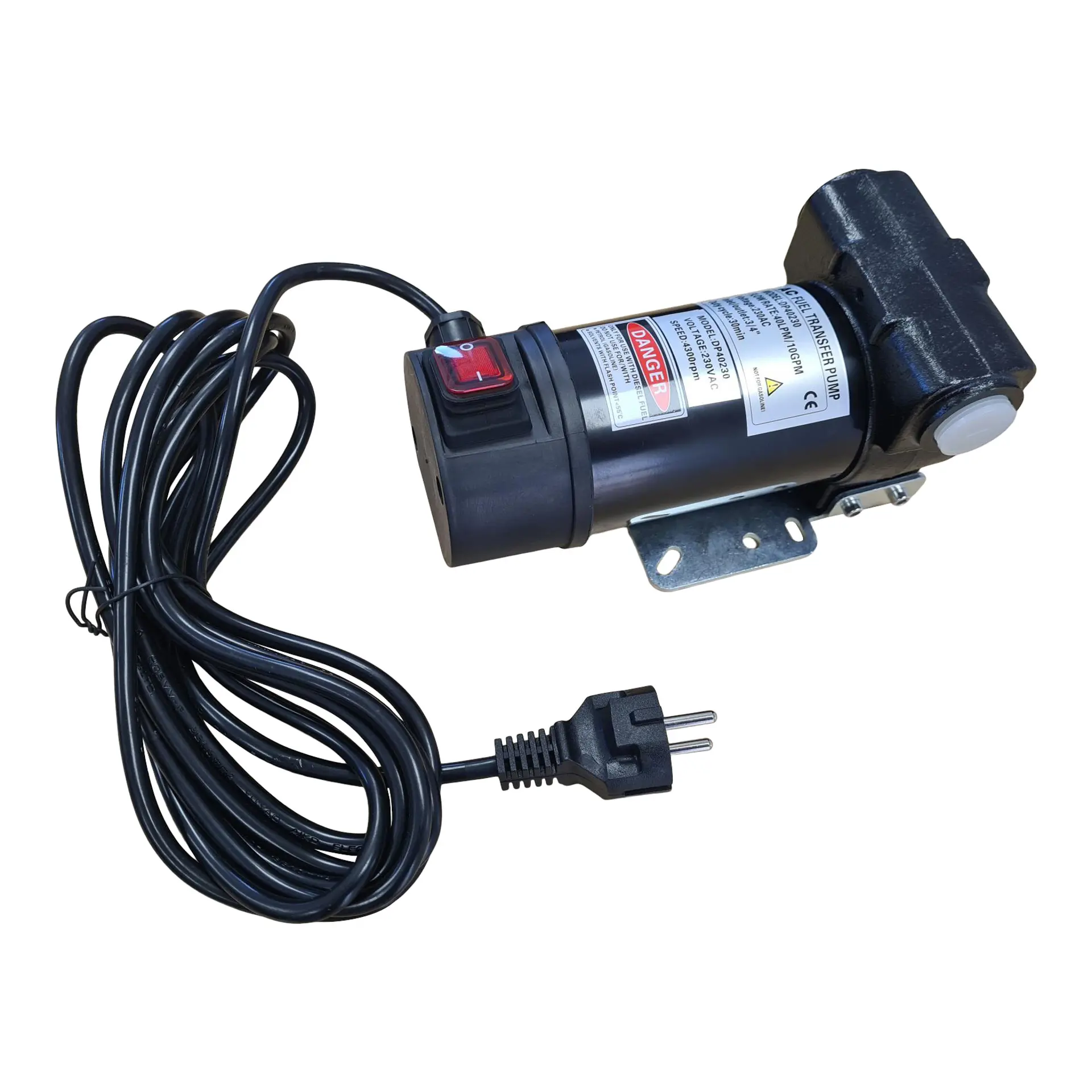 230V DIESELPOMP stookoliepomp biodieselpomp Diesel Star 160-4 elektrische vatpomp met 230V aansluiting, krachtige motor met koperen wikkeling 2 stuks. hoogwaardige messing doorvoertules