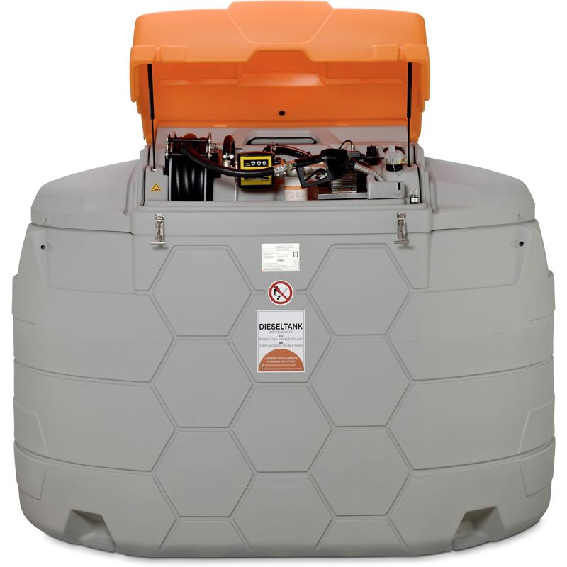 Cube Dieseltank Outdoor Basic 5000 liter met beschermkap met slanghaspel met 8 meter slang