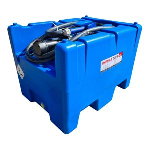 Infracube® 210 liter mobiele AdBluetank met 12 Volt pomp met automatisch vulpistool