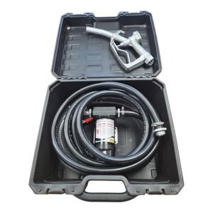 Pompsysteem voor Diesel (38 Lpm) in sterke opbergbox voorzien van aanzuigslang, afleverslang en vulpistool  