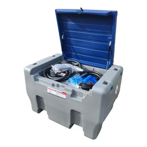 Combitank 300 liter Diesel en 50 liter reservoir voor AdBlue® met 12 Volt Dieselpomp en 12 Volt pomp voor AdBlue® met beschermkap